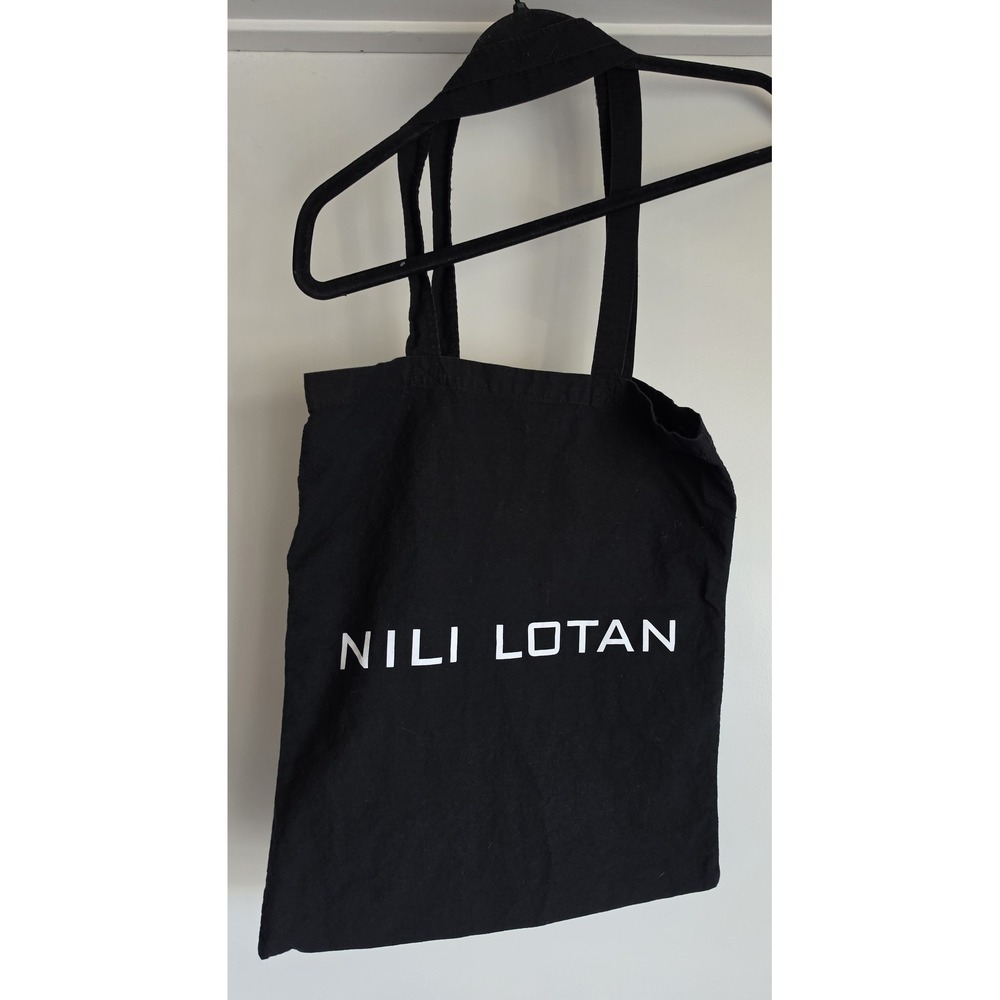 Nili Lotan Tote Bag Black Minimalist Shoulder Handbag Carry All Shopper